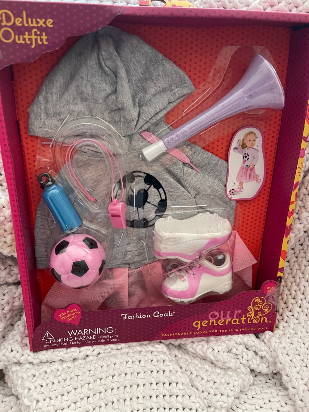 Our Generation 'Fashion Goals' Sports Outfit with Pink Accents